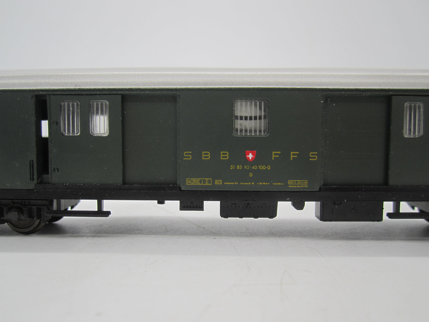 Fleischmann H0 - 1419 - Personenwagen "bagagerijtuig" van de SBB-CFF, met verlichting