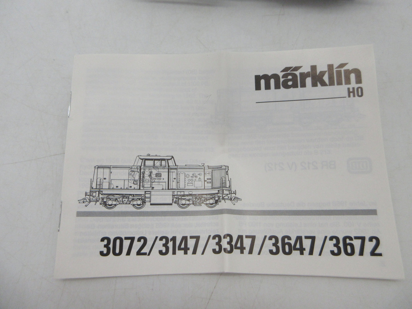 Märklin H0 - 3347 - Dieselloc, BR 212 van de DB - Analoog