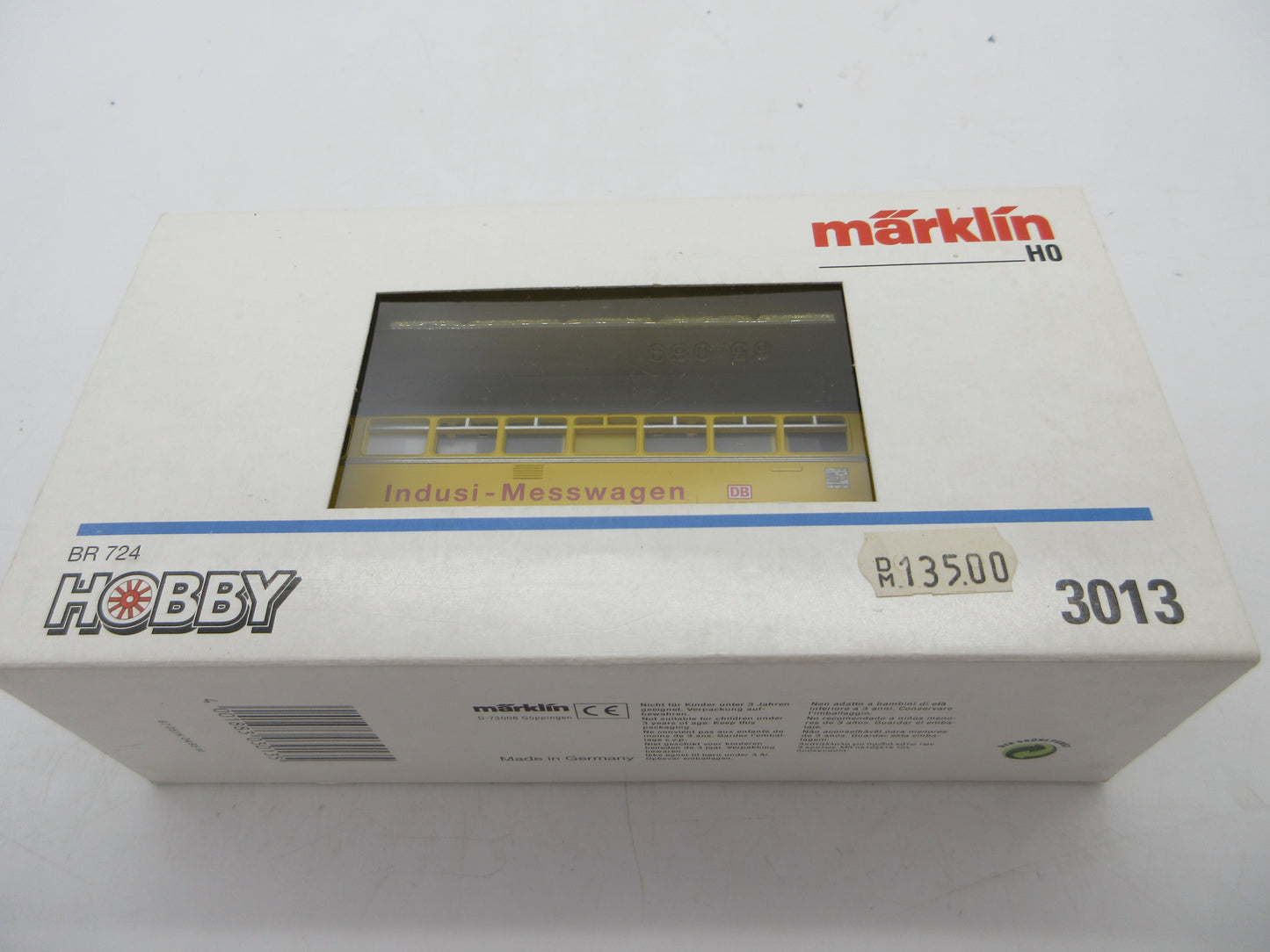 Märklin H0 - 3013 - Railbus, BR 724 "Indusi-Messwagen" van de DB - Analoog