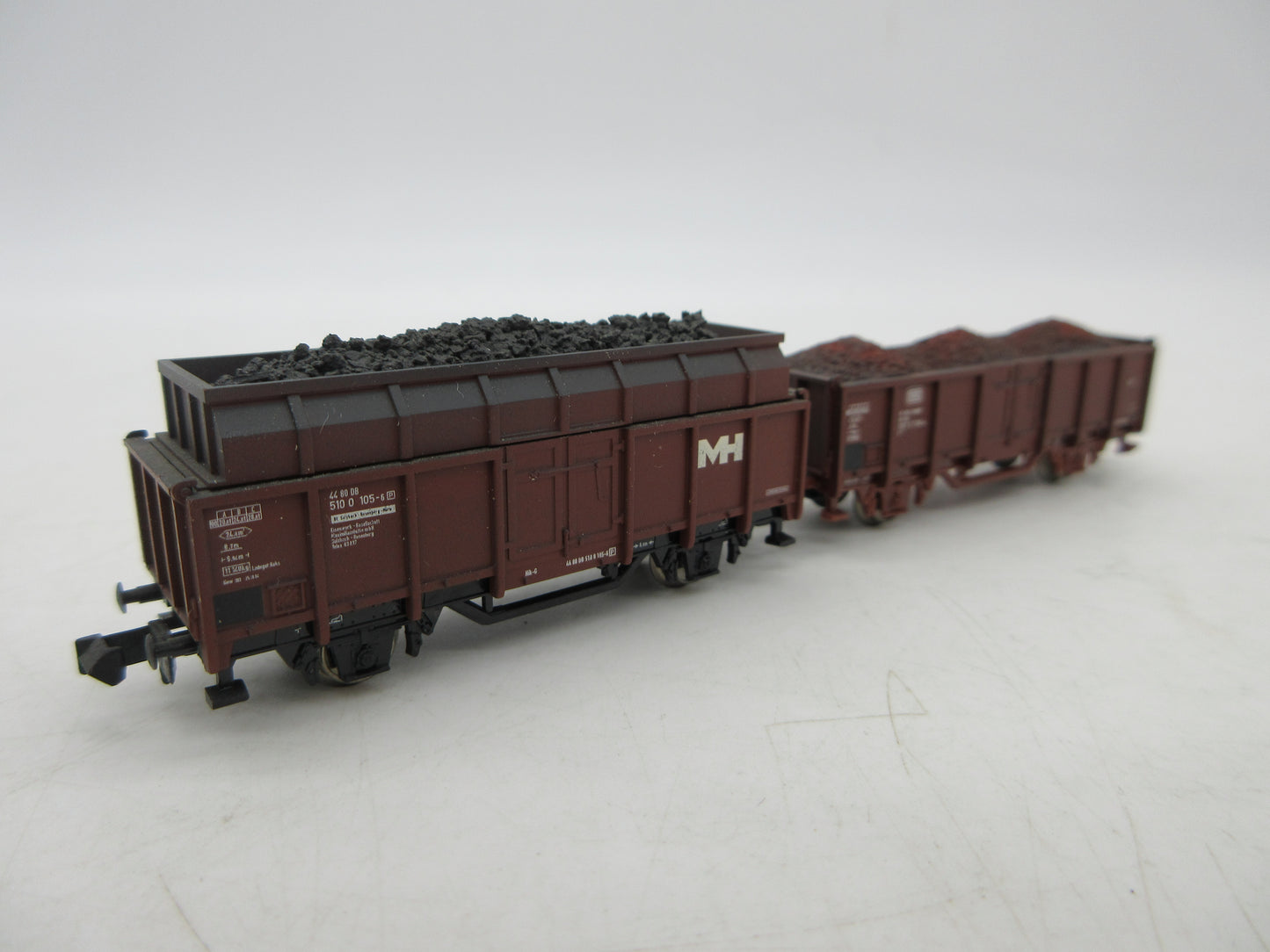 Minitrix N - 15260 - 2-delige wagenset kolentransport van de DB