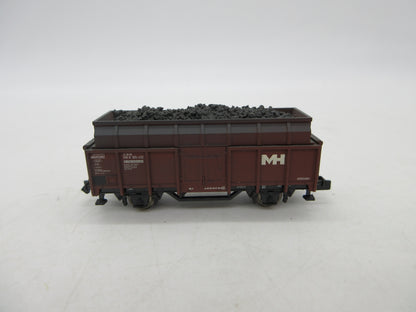 Minitrix N - 15260 - 2-delige wagenset kolentransport van de DB