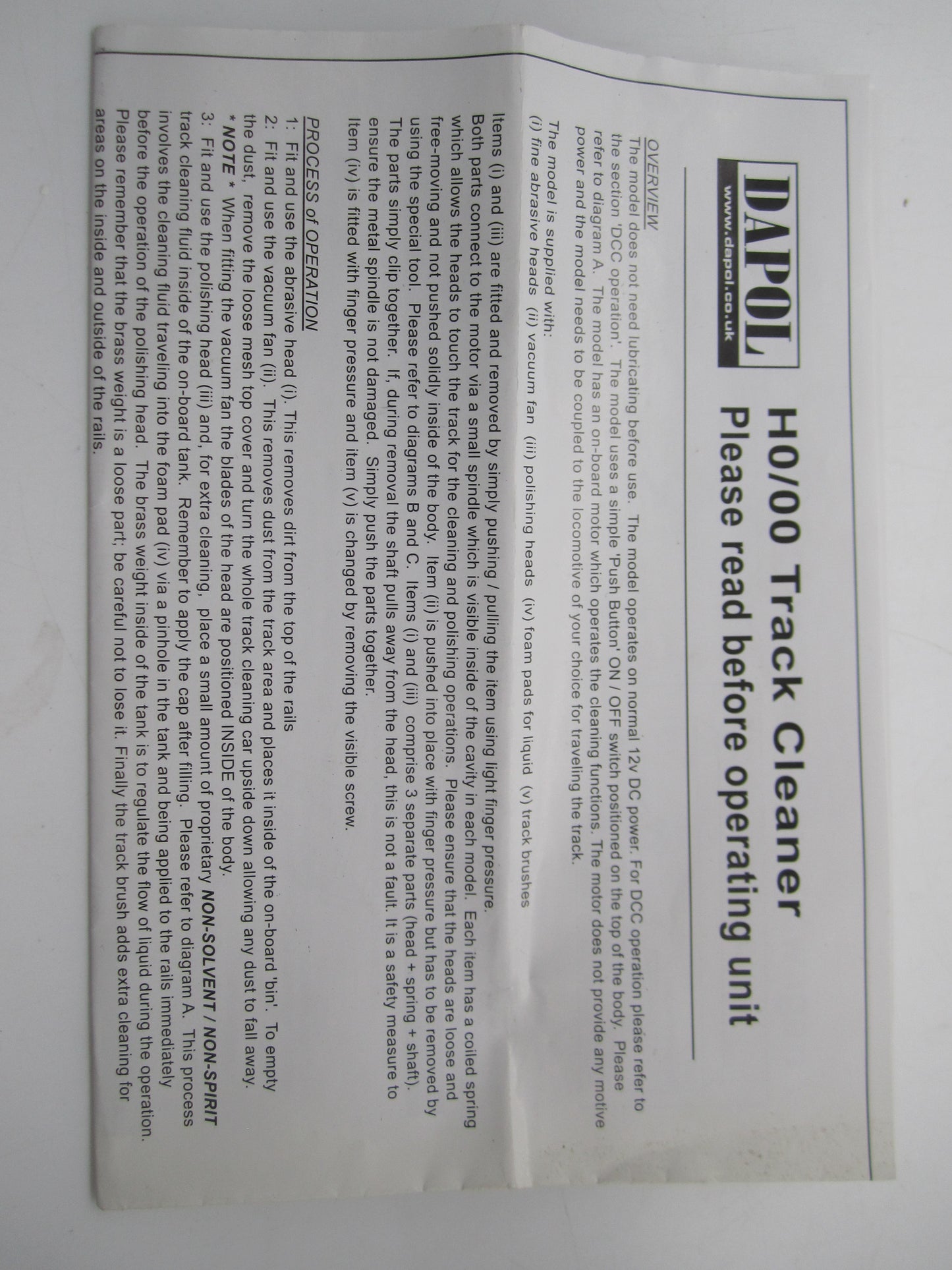 Dapol H0 - B800 - Railcleaner/stofzuiger