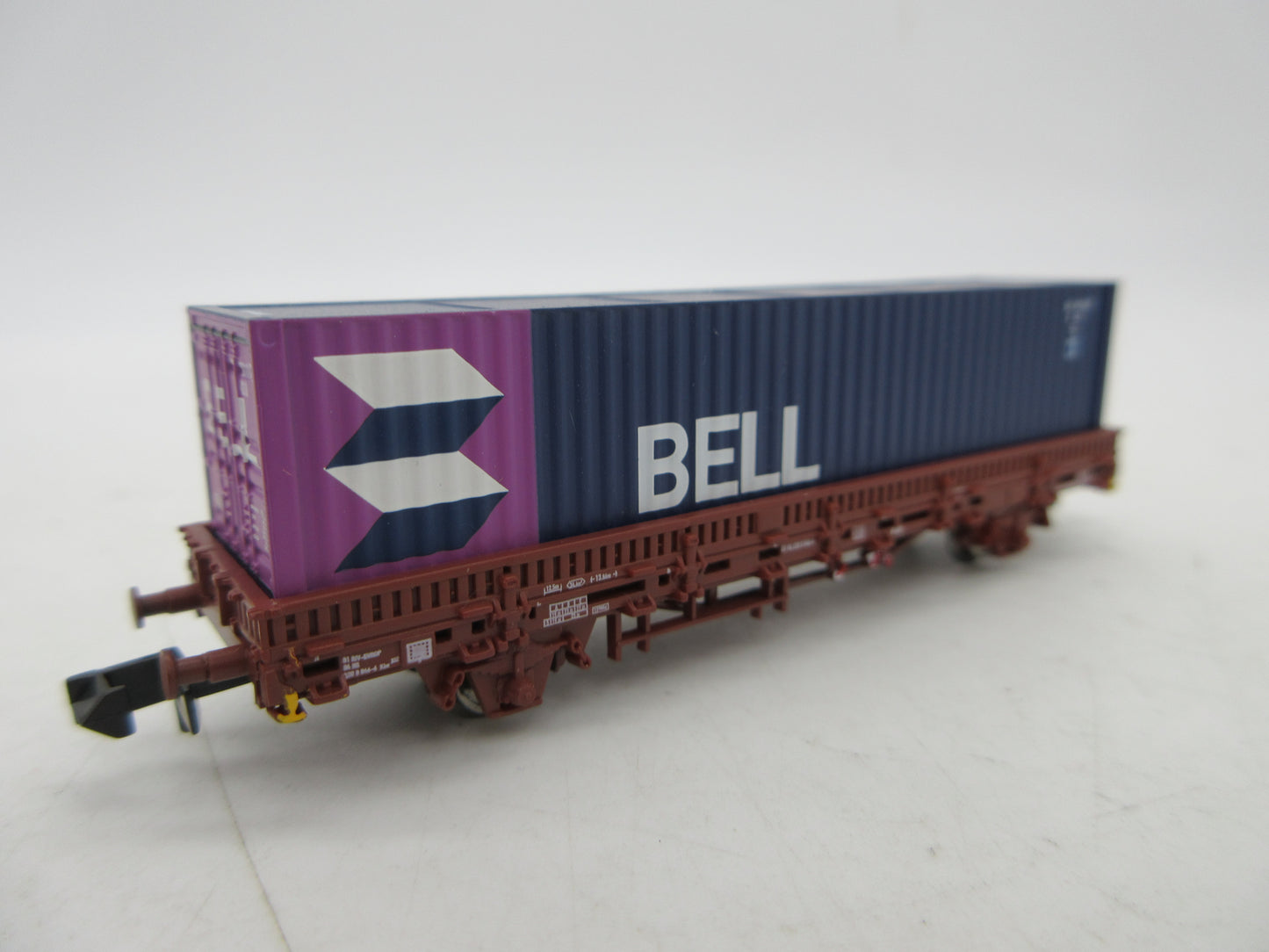 Arnold N - HN6400 - 2-delige containerwagenset van de NS