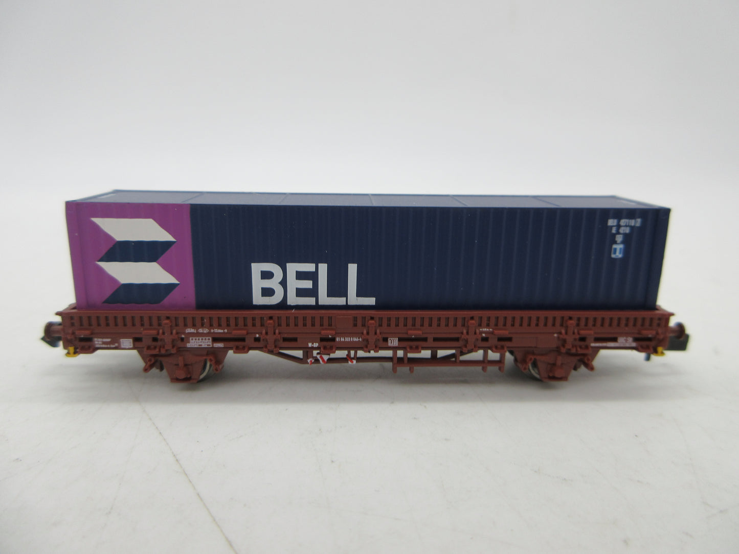 Arnold N - HN6400 - 2-delige containerwagenset van de NS