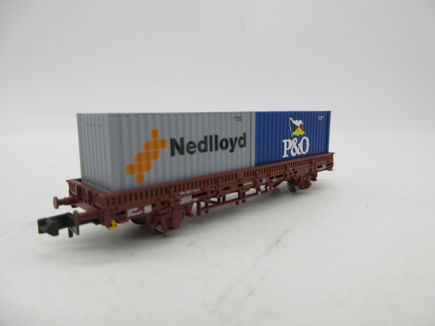 Arnold N - HN6400 - 2-delige containerwagenset van de NS