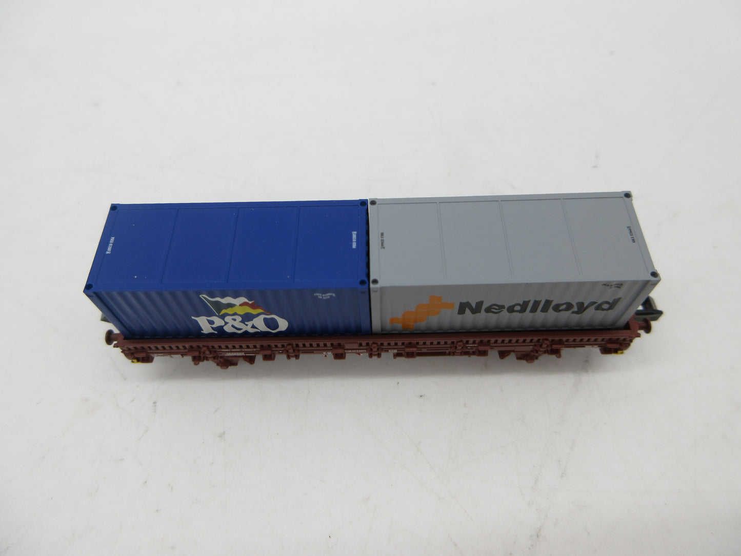 Arnold N - HN6400 - 2-delige containerwagenset van de NS