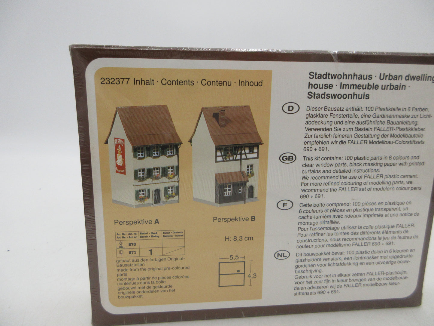 Faller N - 232377 - Bouwpakket Stadswoonhuis