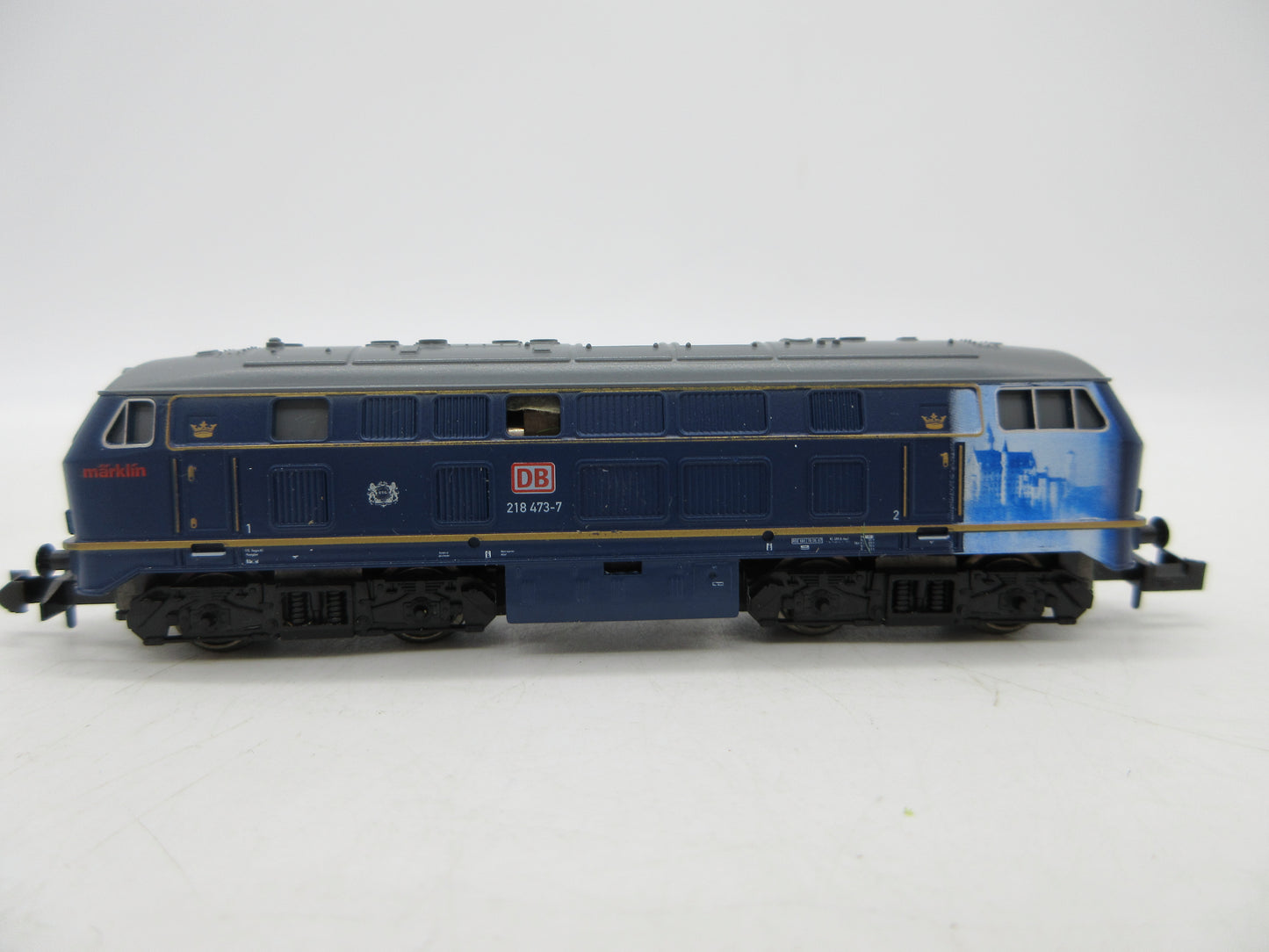 Minitrix N - 12501 - Dieselloc, BR 218 "Koning Ludwig" van de DB - Digitaal
