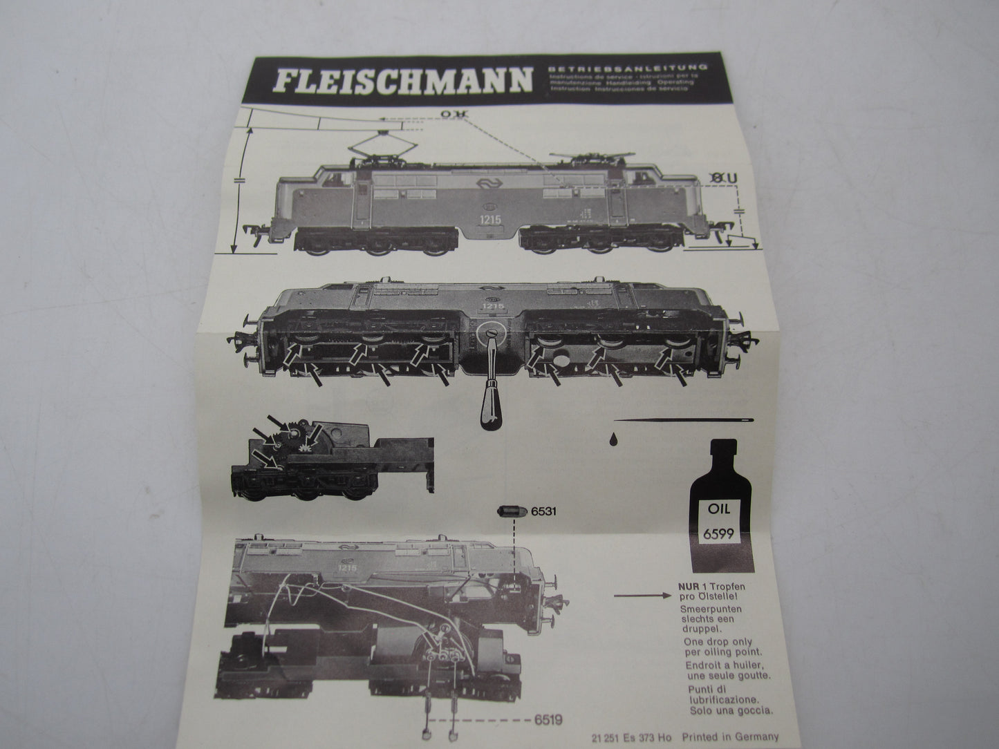 Fleischmann H0 - 4372 - E-loc, Serie 1200 van de NS