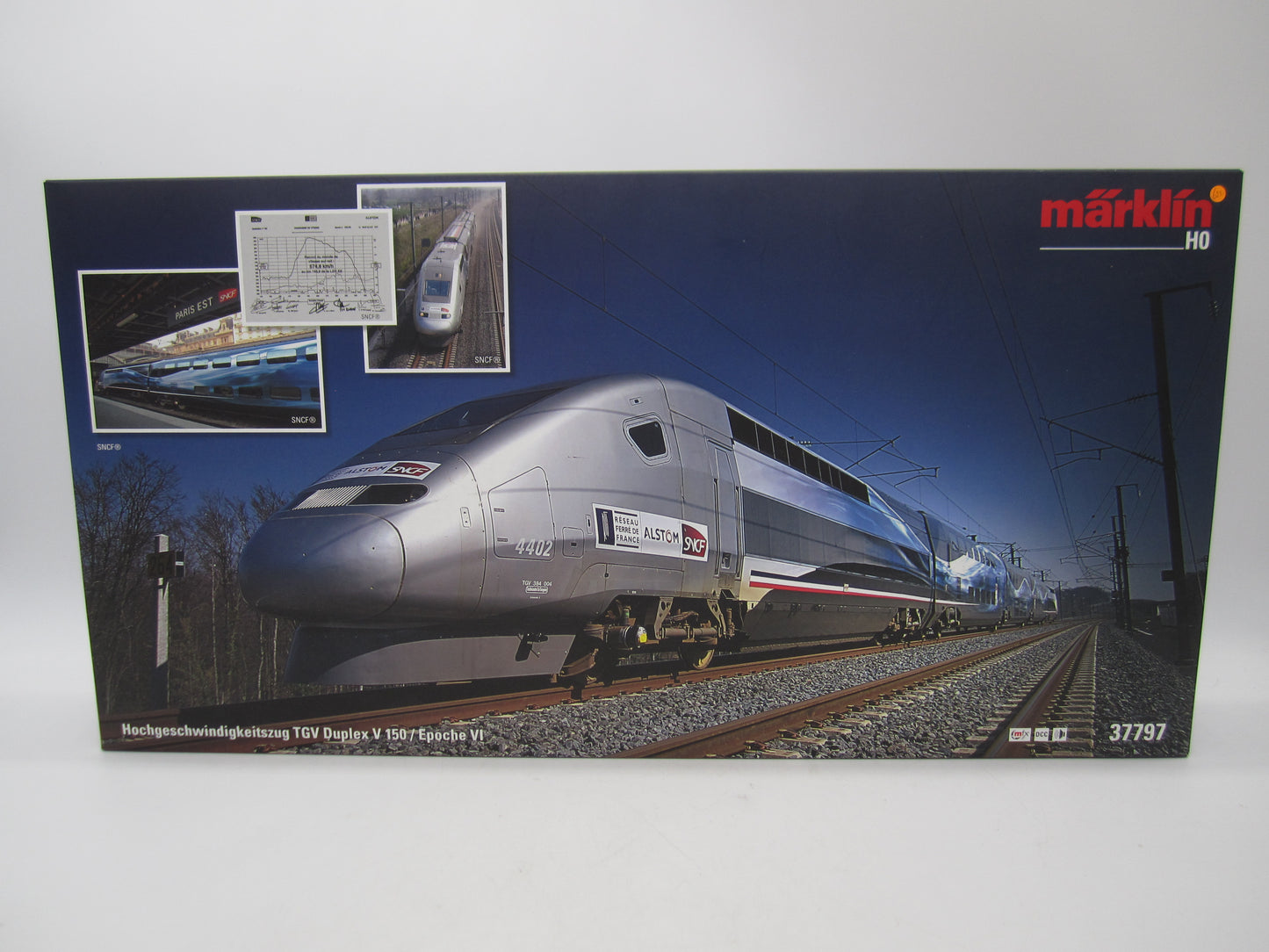 Märklin H0 - 37797 - 5-delige TGV Duplex V 150 "Record du Monde" van de SNCF - MFX/Sound