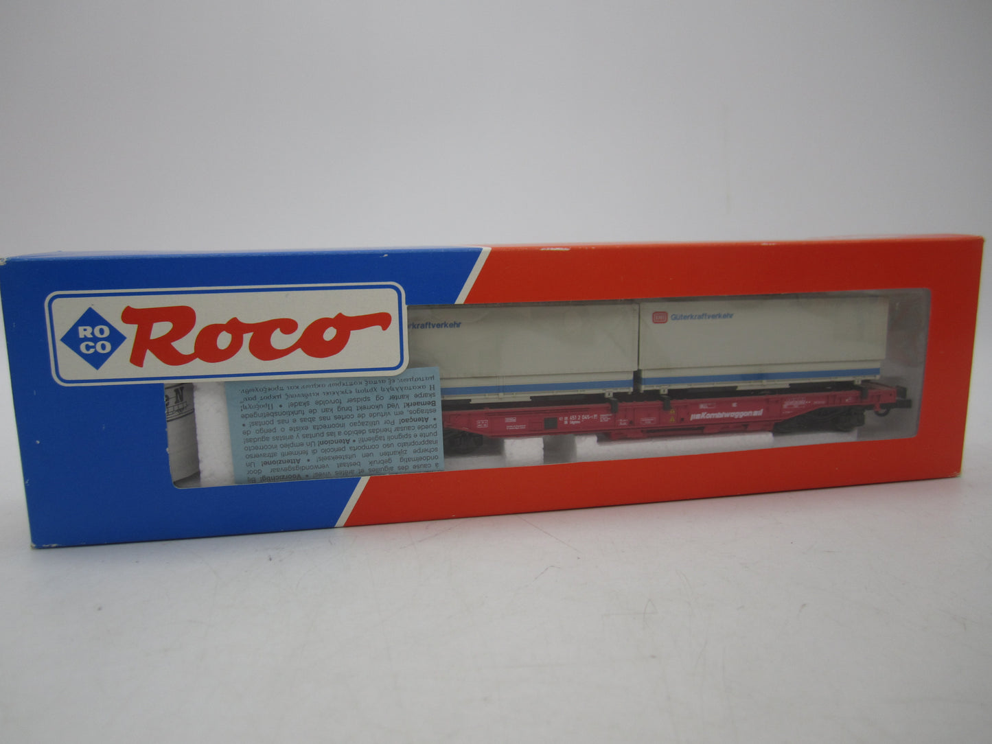 Roco H0 - 46562 - Containerdraagwagen met twee containers van de DB