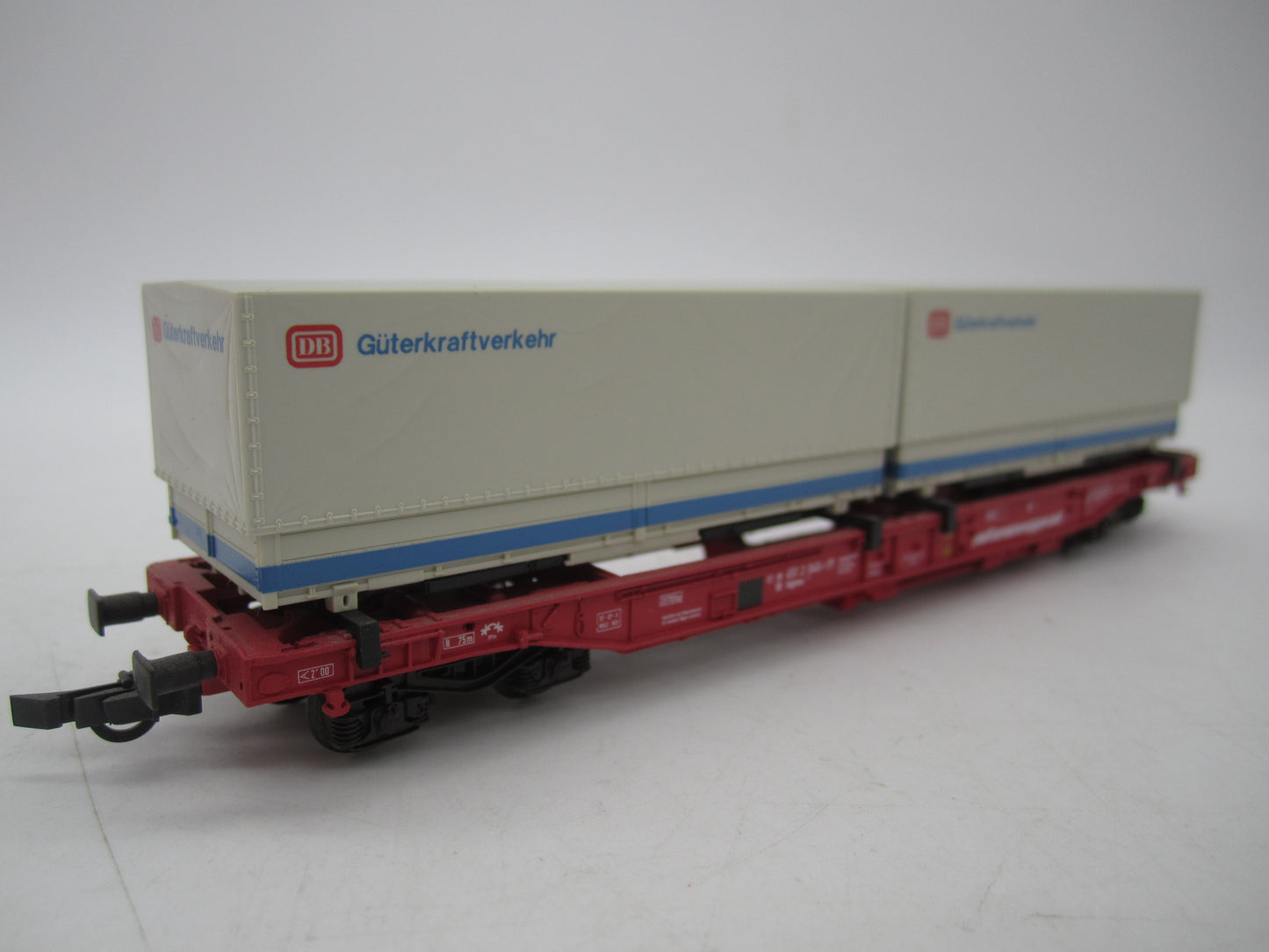 Roco H0 - 46562 - Containerdraagwagen met twee containers van de DB