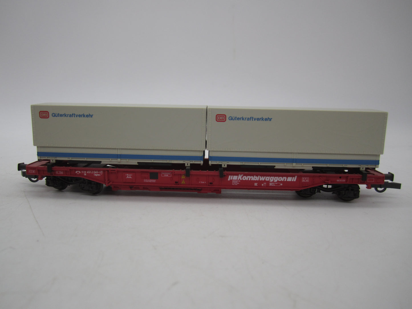 Roco H0 - 46562 - Containerdraagwagen met twee containers van de DB