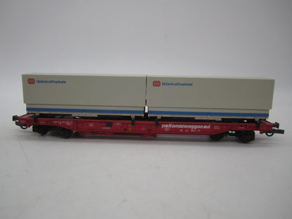 Roco H0 - 46562 - Containerdraagwagen met twee containers van de DB