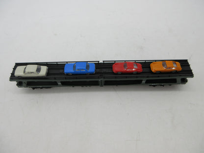 Fleischmann N - 8285 - 4-delige autotransportwagen, met 8 auto's beladen van de DB