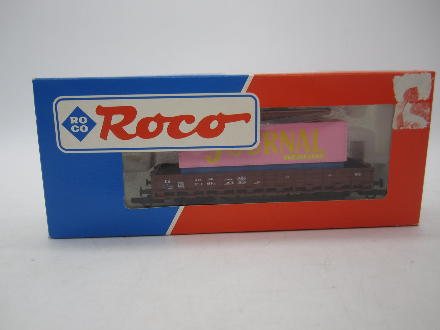 Roco H0 - Rongenwagen met container "Journal" van de DB