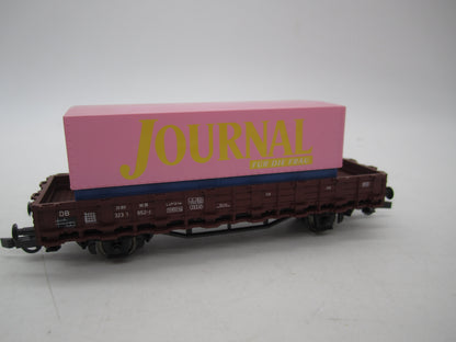 Roco H0 - Rongenwagen met container "Journal" van de DB