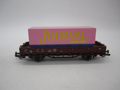 Roco H0 - Rongenwagen met container "Journal" van de DB