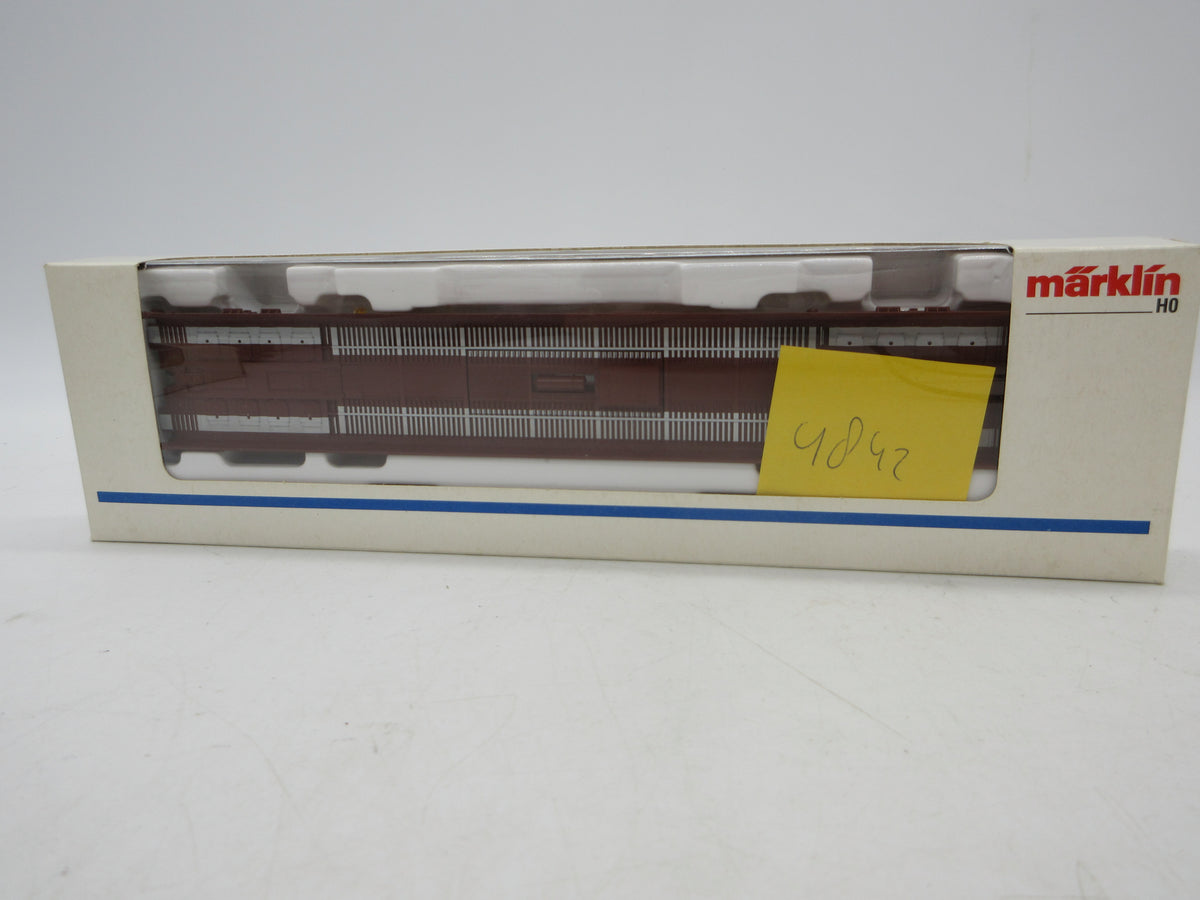 Märklin H0 - 4842 - Lagevloerwagen "Rollende Landstrasse" van de DB