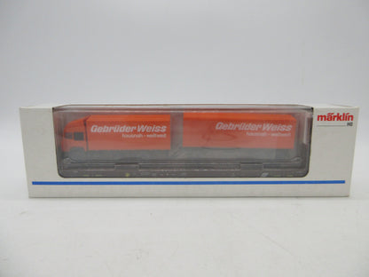 Märklin H0 - 84797 1 - Lagevloerwagen "Rollende Landstrasse" van de ÖBB, met vrachtwagen