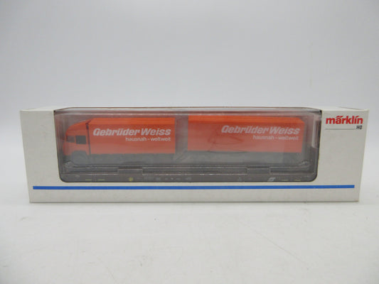 Märklin H0 - 84797 1 - Lagevloerwagen "Rollende Landstrasse" van de ÖBB, met vrachtwagen