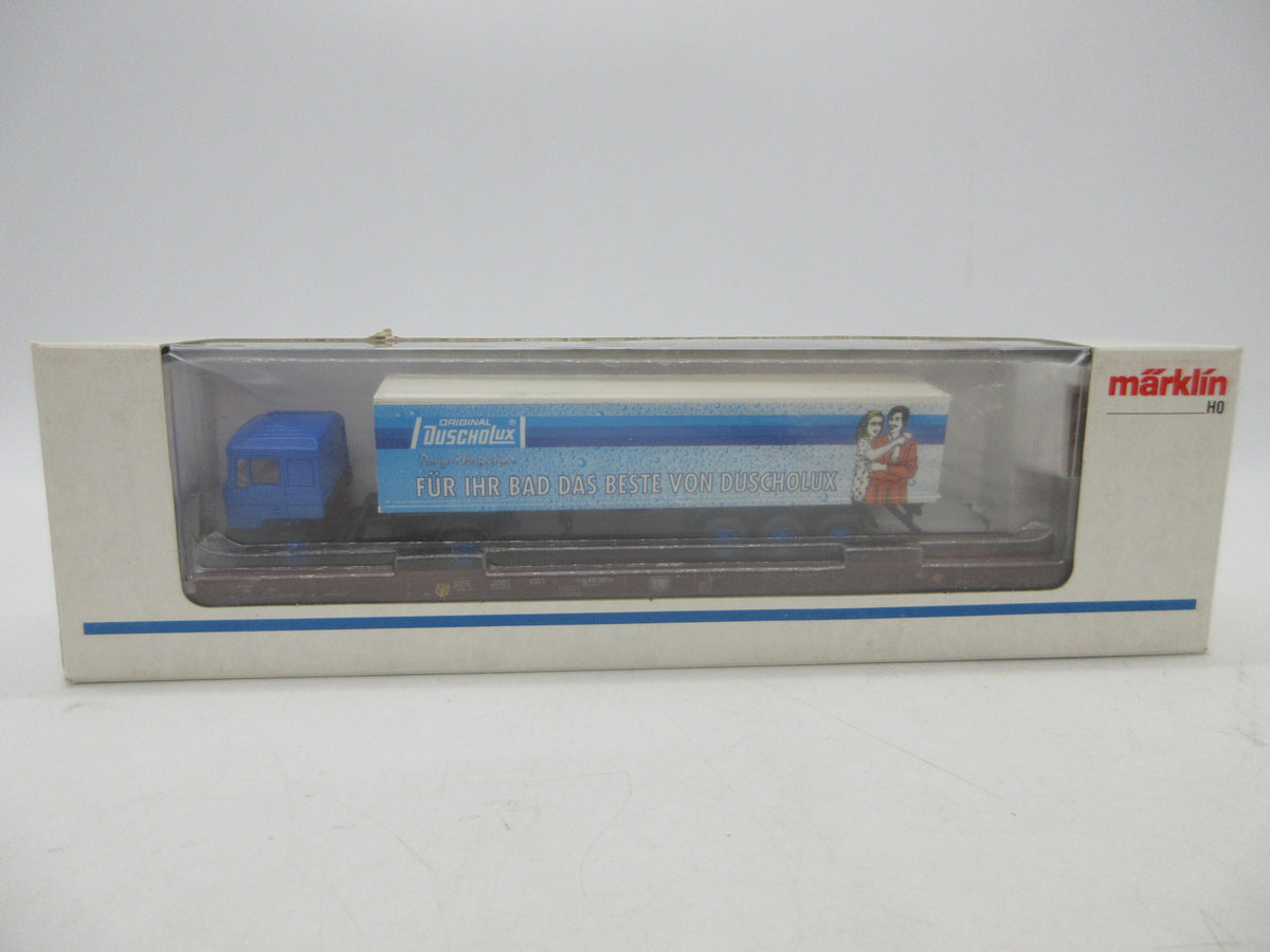 Märklin H0 - 4842 - Lagevloerwagen "Rollende Landstrasse" van de DB, met auto