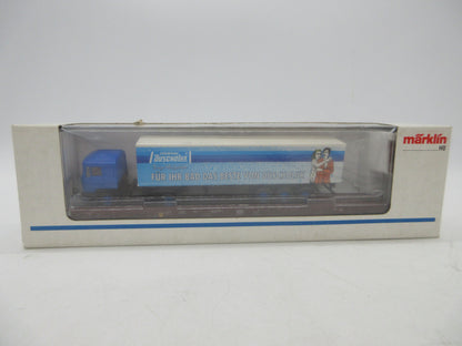 Märklin H0 - 4842 - Lagevloerwagen "Rollende Landstrasse" van de DB, met auto
