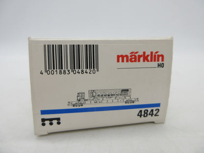 Märklin H0 - 4842 - Lagevloerwagen "Rollende Landstrasse" van de DB, met auto