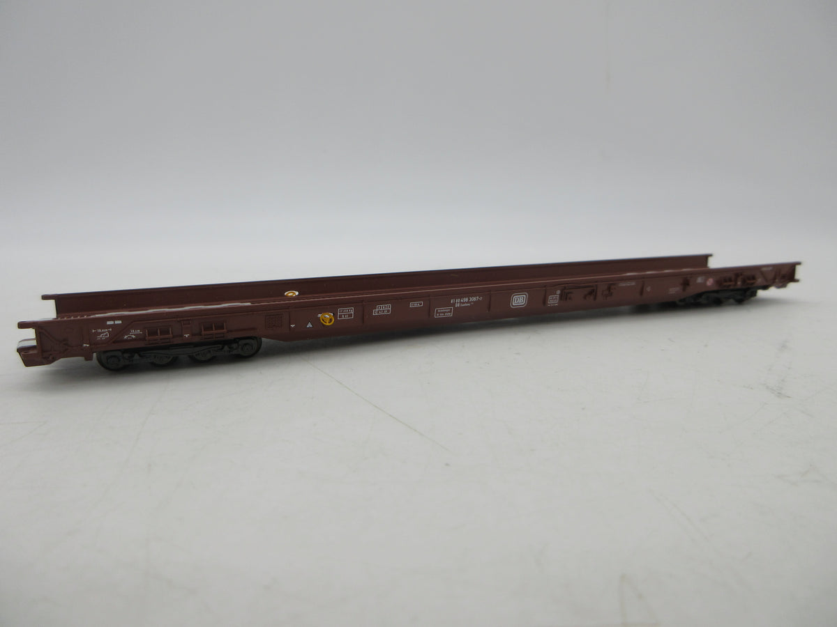 Märklin H0 - 4842 - Lagevloerwagen "Rollende Landstrasse" van de DB, met auto