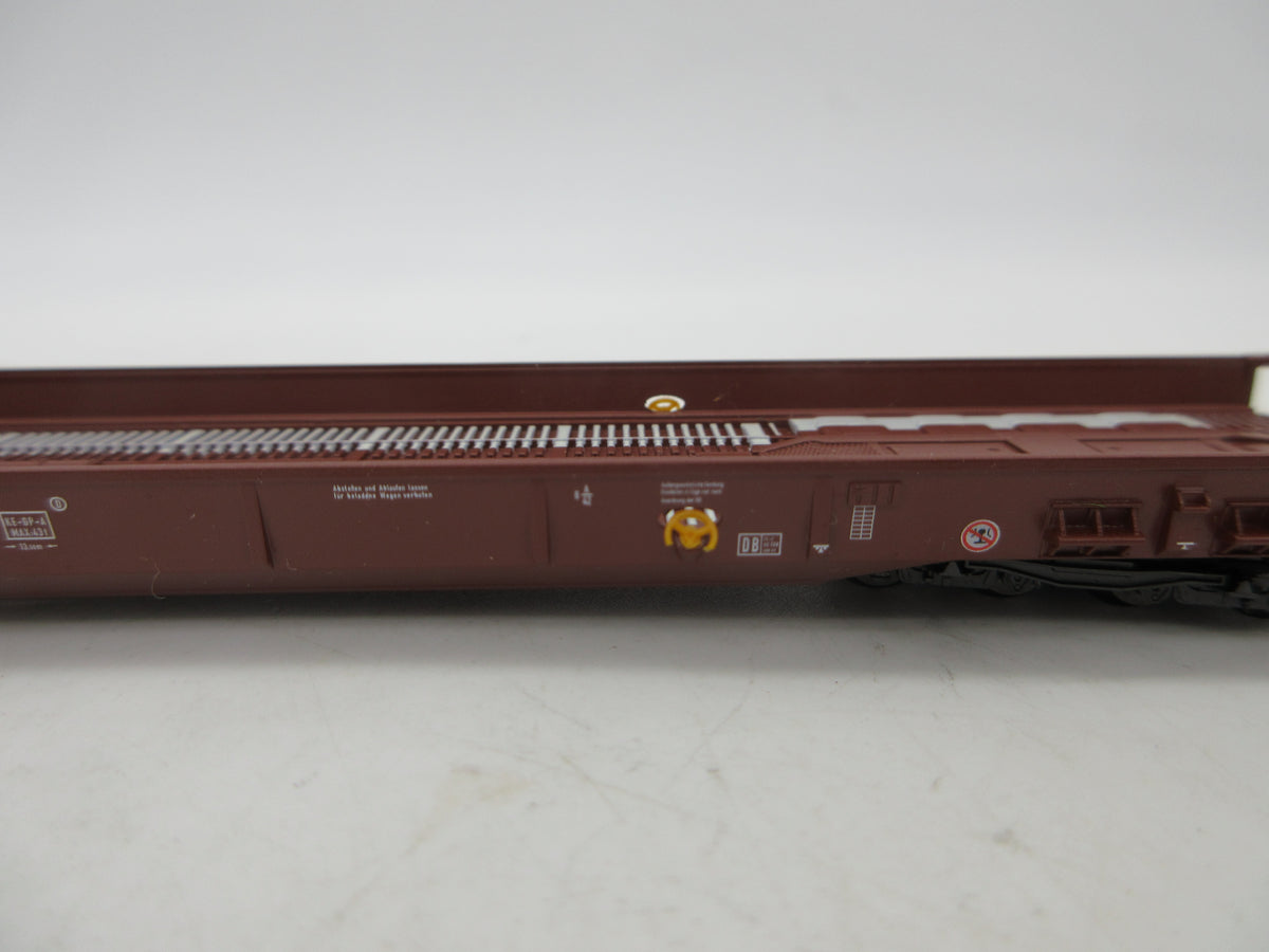 Märklin H0 - 4842 - Lagevloerwagen "Rollende Landstrasse" van de DB, met auto