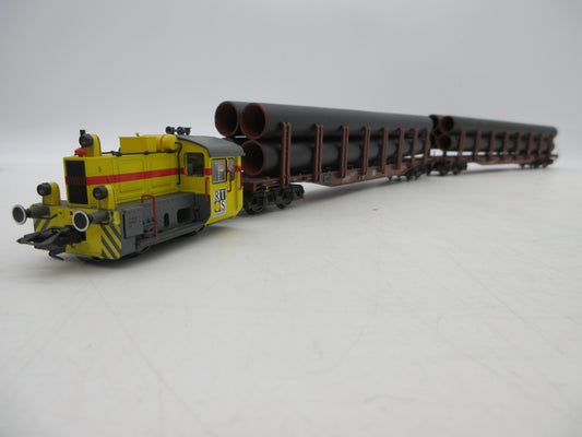 Märklin H0 - 26545 - Treinset buizentransport met Köf van de RTS - Digitaal