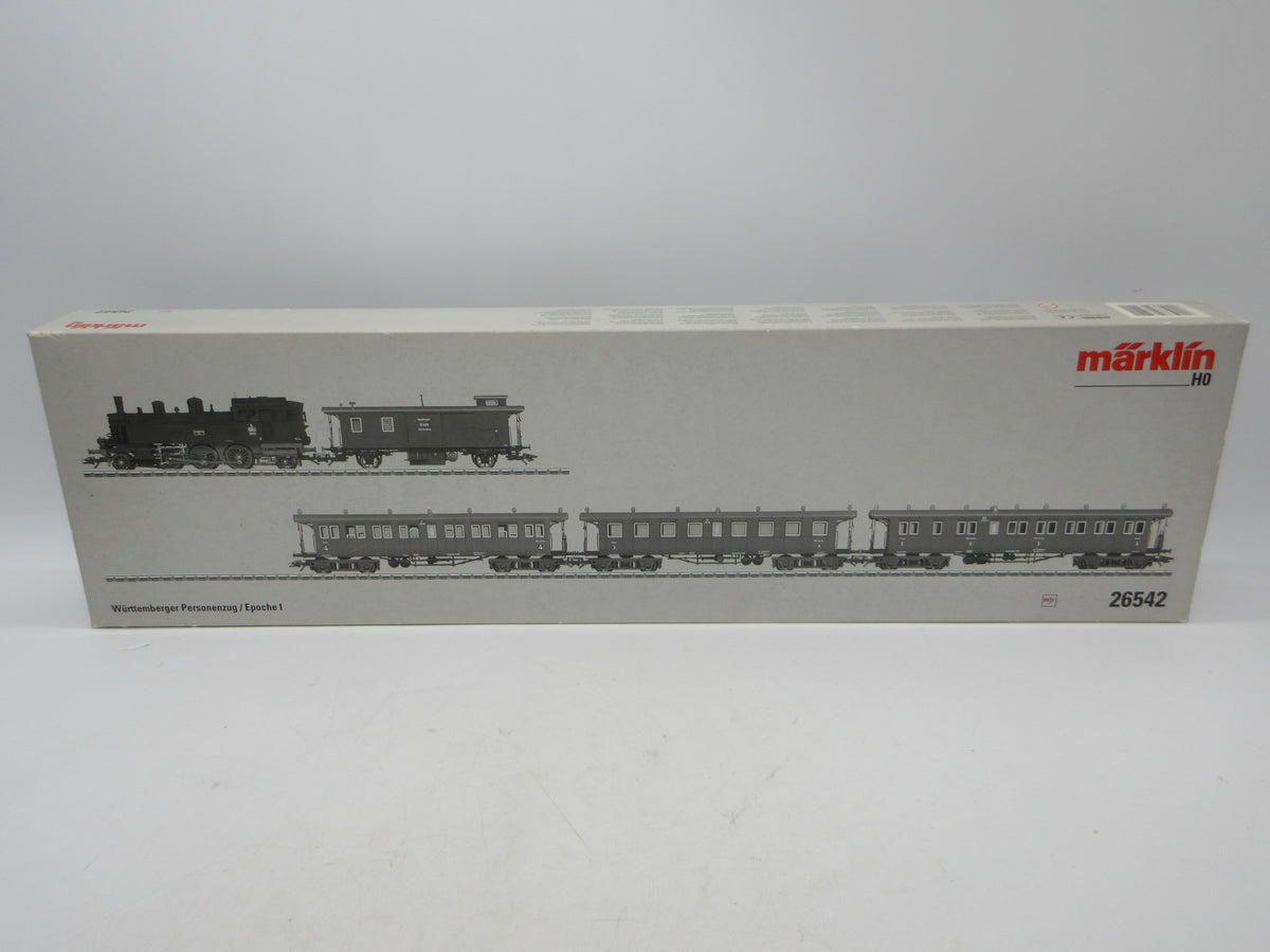 Märklin H0 - 26542 - Treinset Württembergse personentrein met T5 van de K.W.St.E. - Digitaal MFX
