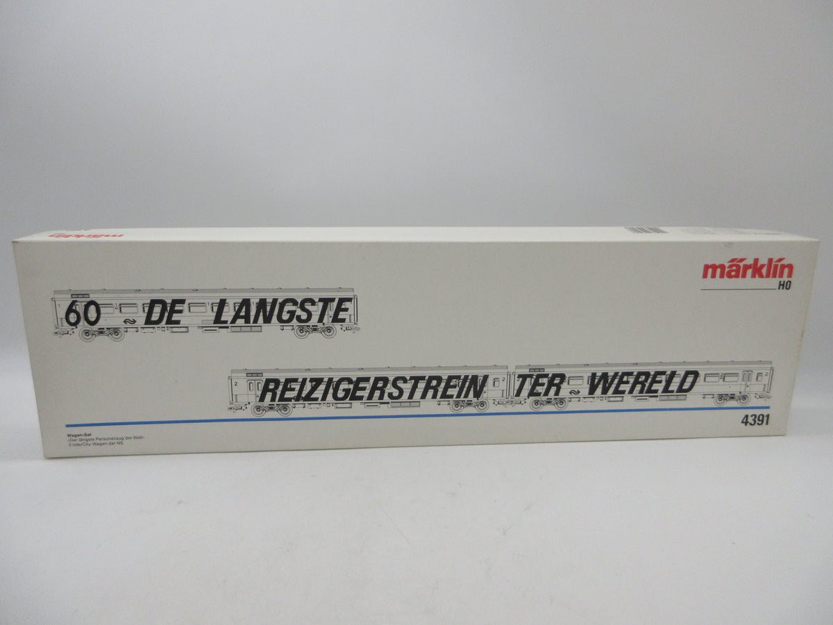 Märklin H0 - 4391 - 3-delige set rijtuigen "Langste reizigerstrein ter wereld" van de NS