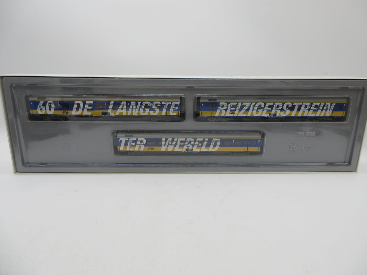 Märklin H0 - 4391 - 3-delige set rijtuigen "Langste reizigerstrein ter wereld" van de NS