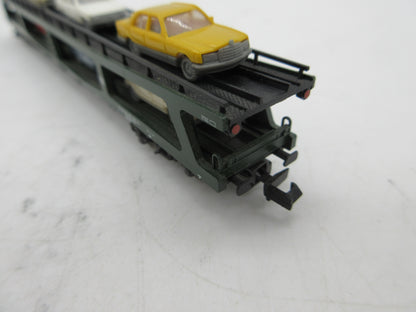 Fleischmann Piccolo N - 8284 - Vierassige autotransporter, met auto's van de DB, zonder doos
