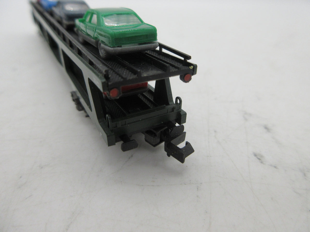 Fleischmann Piccolo N - 8284 - Vierassige autotransporter, met auto's van de DB
