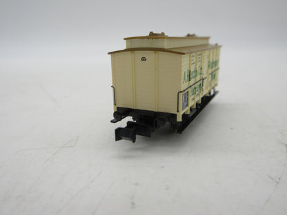 Minitrix N - 13646 - Gesloten goederenwagen "A. Hinsch & Co Fleischtransport" van de KPEV