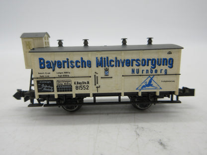 Minitrix N - 51 3221 00 - Gesloten goederenwagen "Bayerische Milchversorgung" van de K.Bay.St.B.