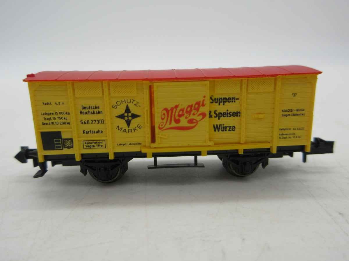 Minitrix N - 51 3202 00 - Gesloten goederenwagen "Maggi" van de DRG