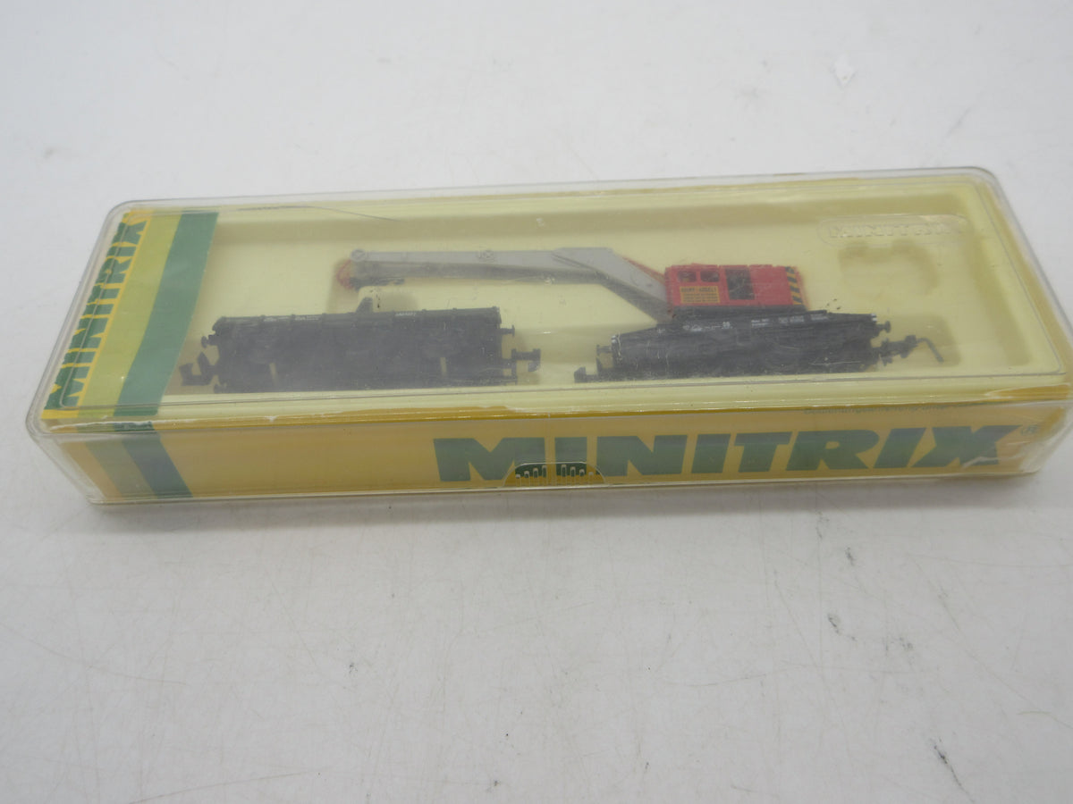 Minitrix N - 51 3590 00 - Kraanwagen van de DB