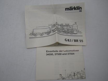 Märklin H0 - 37554 - Stoomloc met tender, BR 055 van de DB - Digitaal
