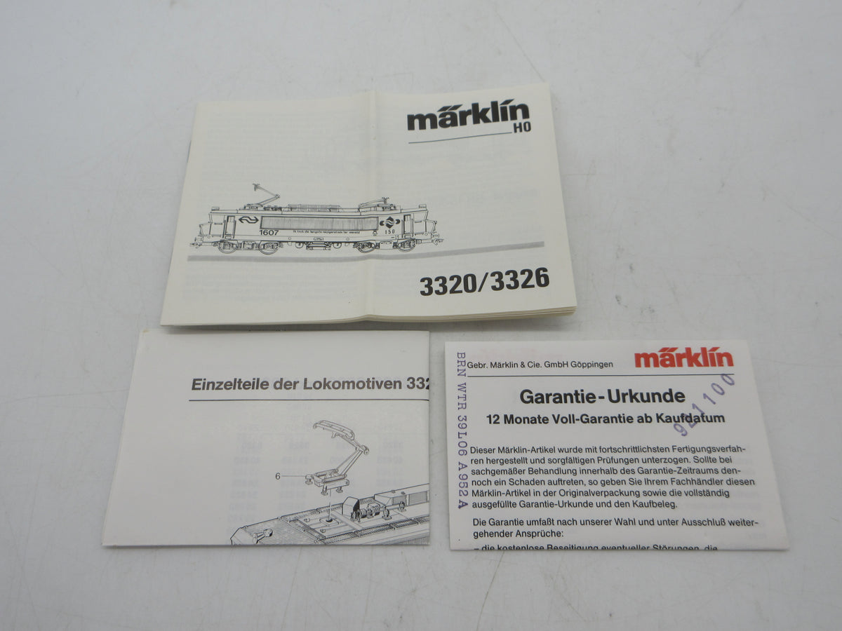 Märklin H0 - 3326- E-loc, Serie 1600 "Langste reizigerstrein" van de NS - Analoog