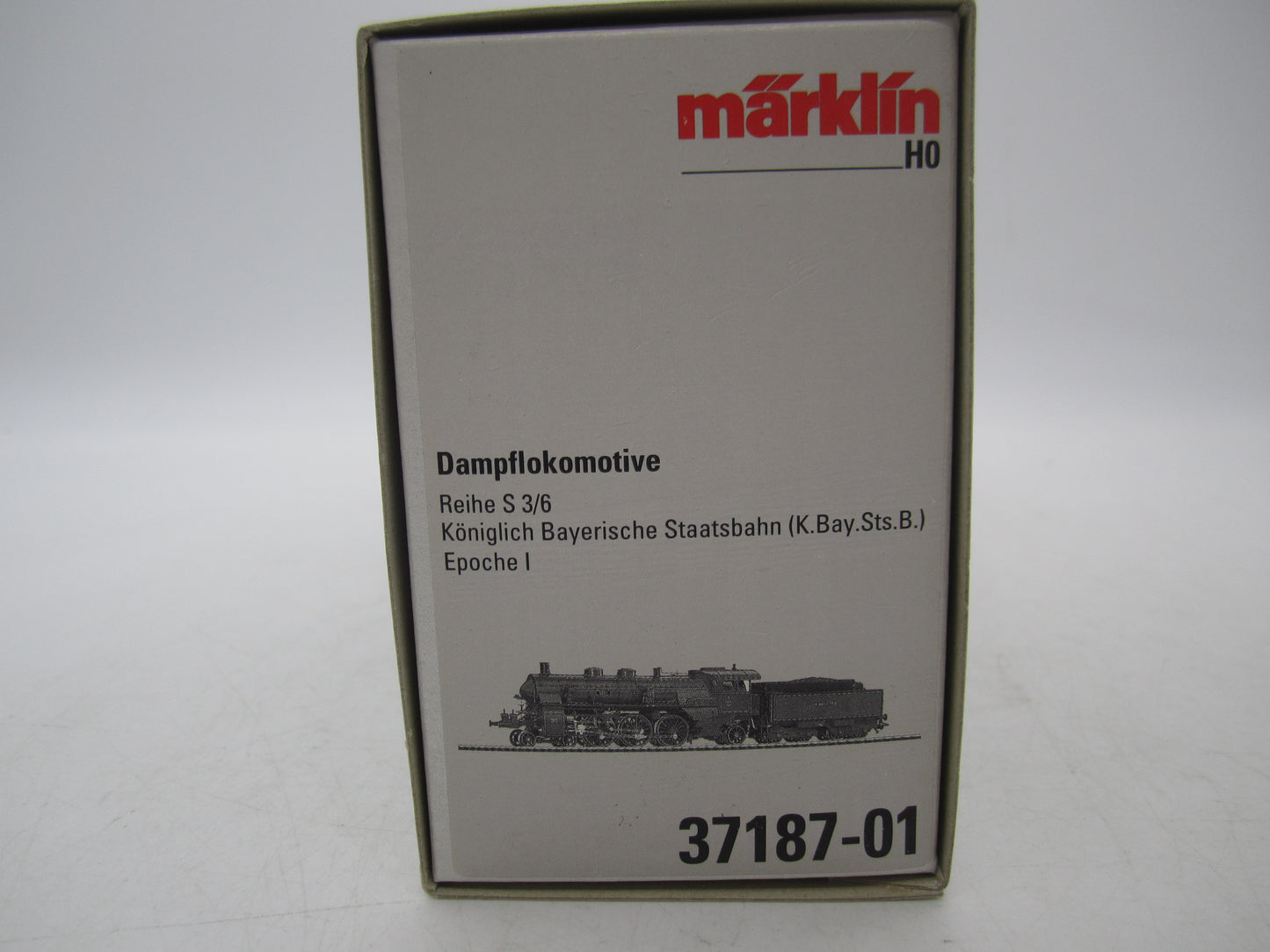 Märklin H0 - 37187-01 - Stoomloc met tender, S 3/6 van de K.Bay.St.B. - Digitaal