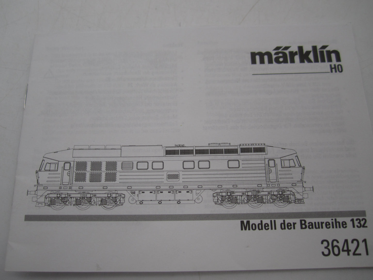 Märklin H0 - 36421 - Dieselloc, BR 132 "Ludmilla" van de DR - Digitaal