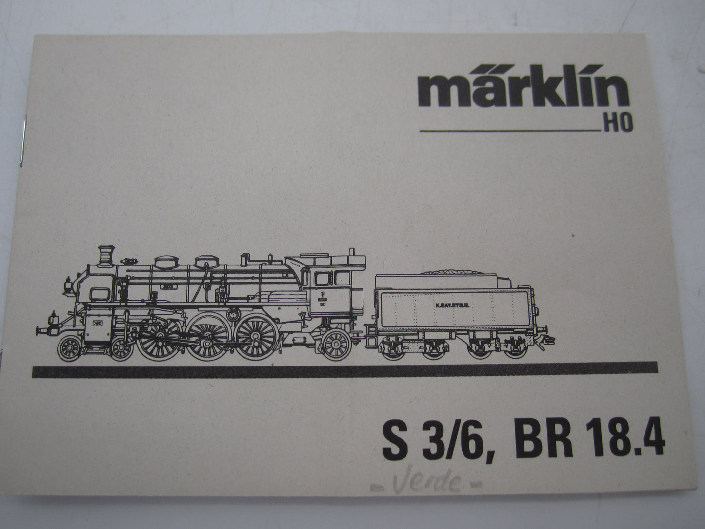 Märklin H0 - 33182 - Stoomloc met tender, S 3/6 van de K.Bay.St.B. - Digitaal