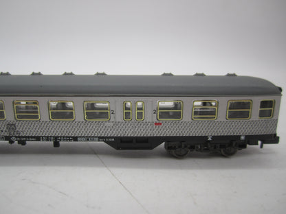 Fleischmann Piccolo N - 8122 - 2e klas rijtuig 'Silberlinge' van de DB, met verlichting