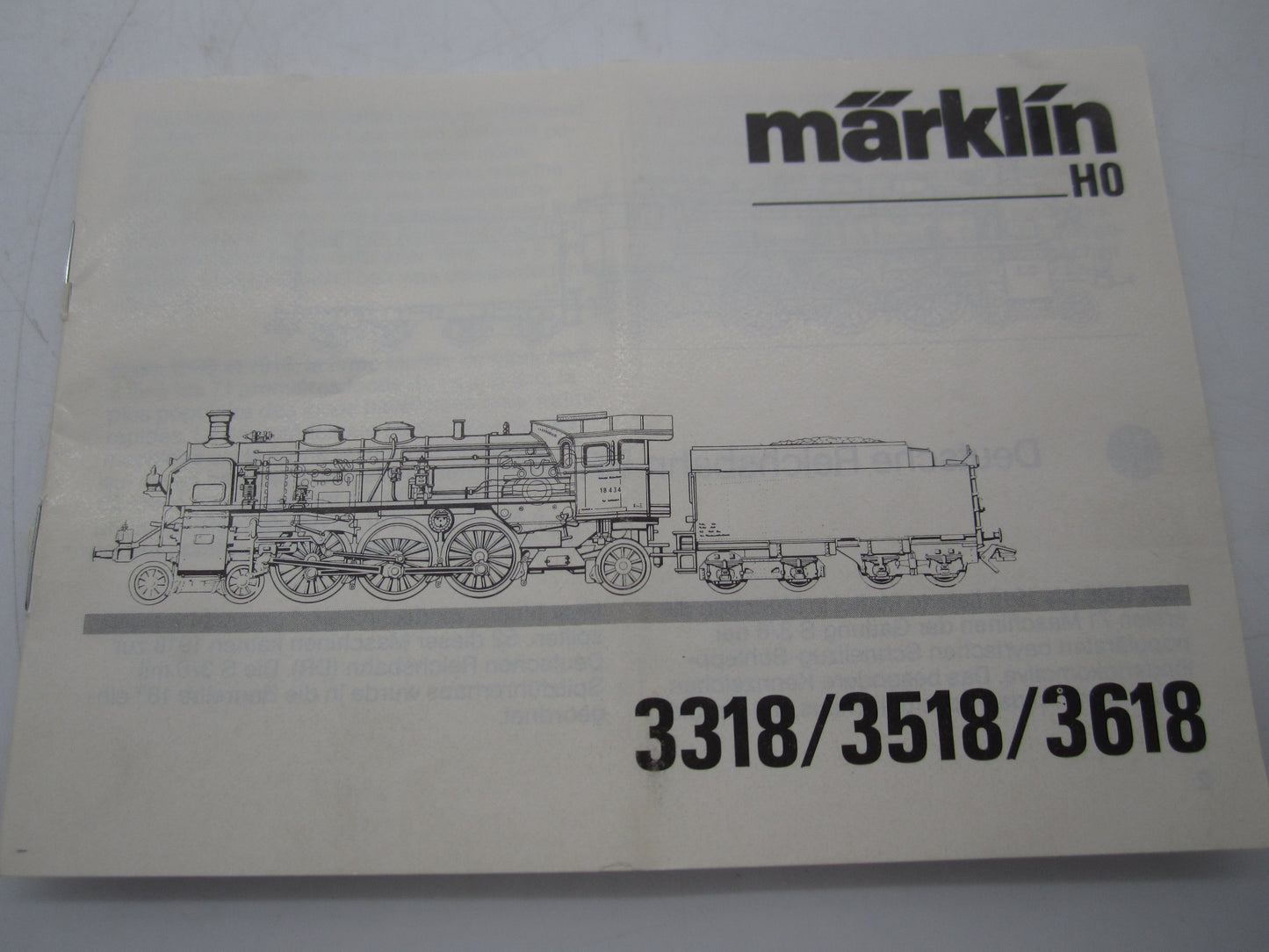 Märklin H0 - 3318 - Stoomloc met tender, BR 18.4 van de DRG - Digitaal