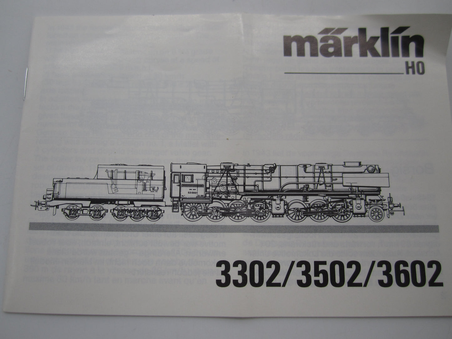 Märklin H0 - 3302 - Stoomloc met tender, BR 53 "Mallet" van de DRG, digitaal