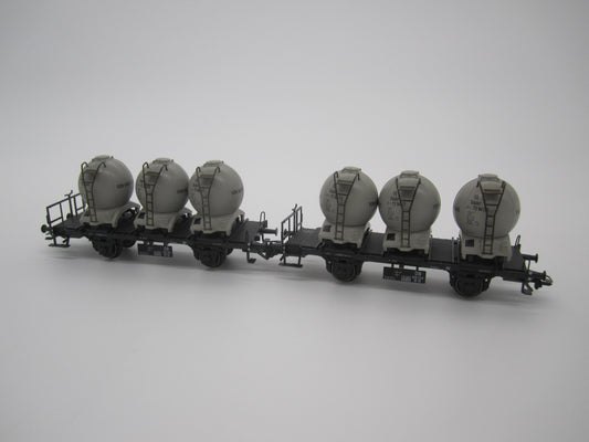 Märklin H0 - 48942 - Setje van 2 containerdraagwagens "Von haus zu haus" van de DB