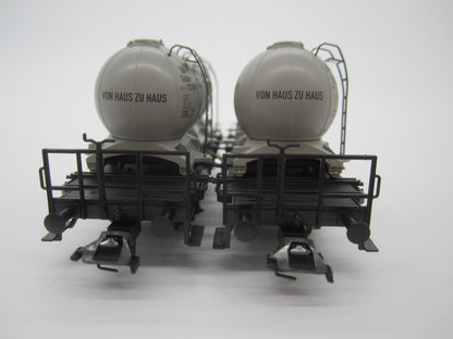 Märklin H0 - 48942 - Setje van 2 containerdraagwagens "Von haus zu haus" van de DB